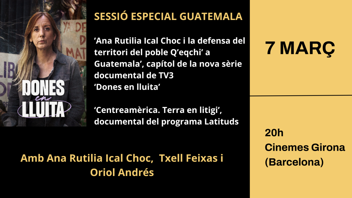 Sessió de cinema especial sobre Guatemala. Dones en lluita