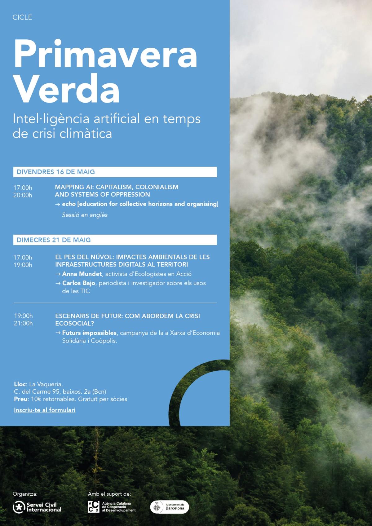 Cartell Primavera Verda: Intel·ligència artificial en temps de crisi climàtica
