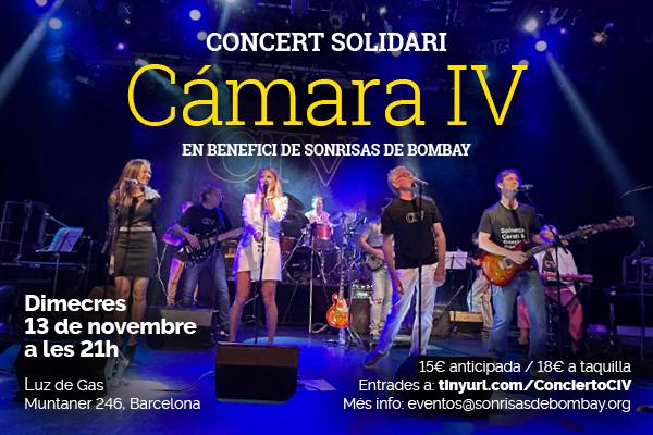 Cartell del concert solidari de Sonrisas de Bombay