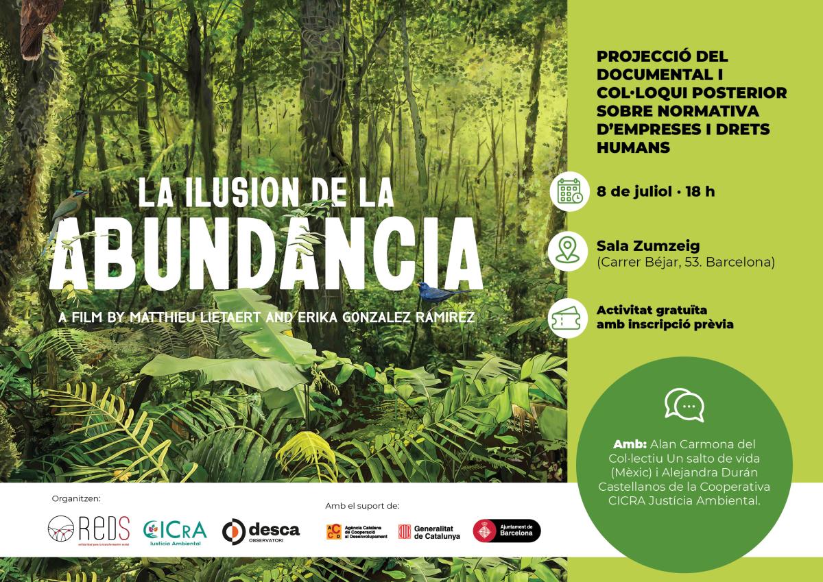 Projecció del Documental la ilusión de la abundancia i col·loqui posterior