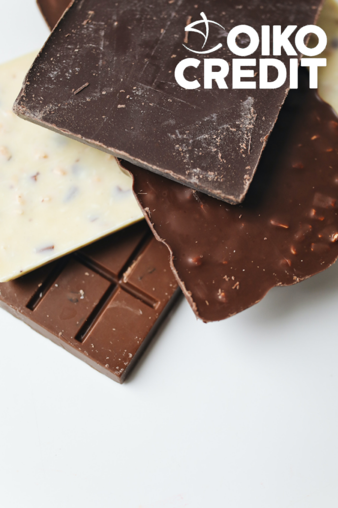 Tast de xocolata de Comerç Just amb els 5 sentits a la FESC (Barcelona)