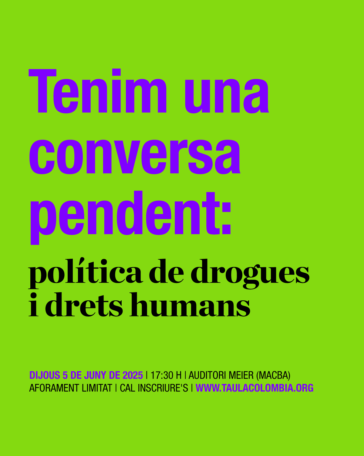 Tenim una conversa pendent