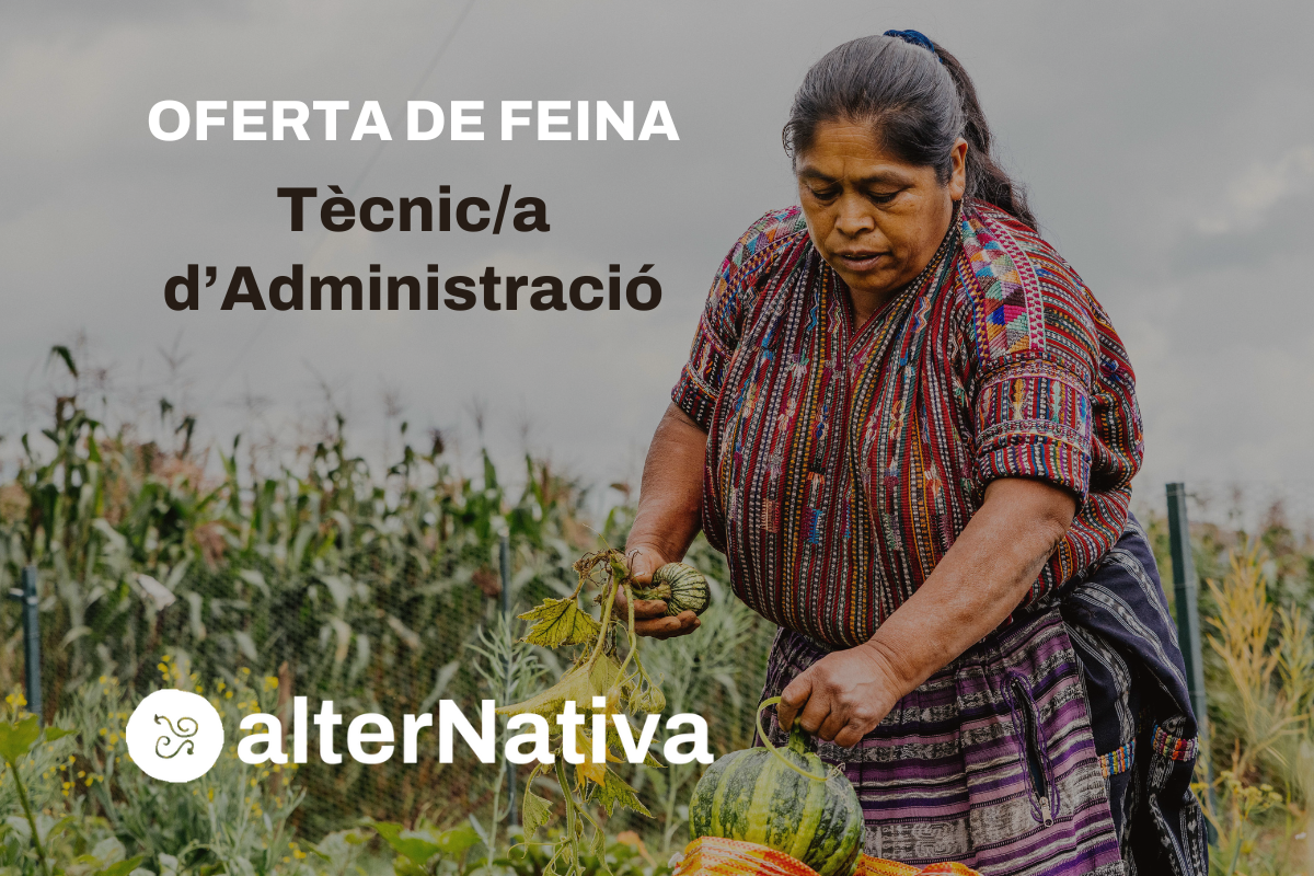Oferta laboral - Tècnic/a d'Administració d'alterNativa
