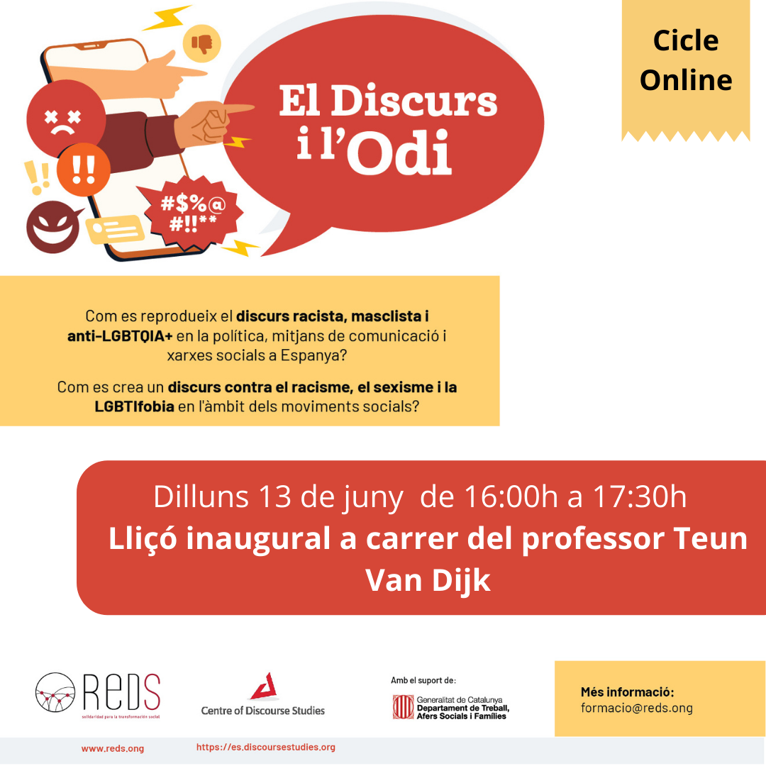 Taller el discurs i l'odi amb Teun Van Dijk