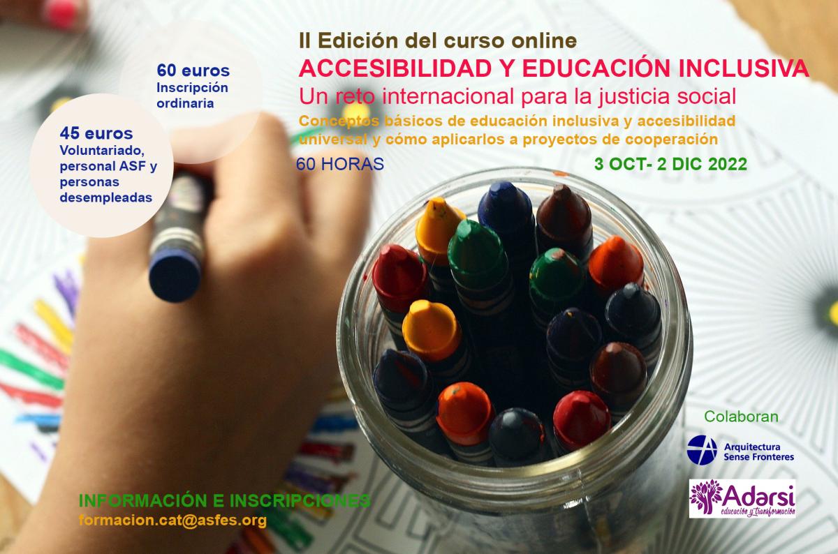 2ª Edició Curs Accessibilitat i Educació Inclusiva (amb castellà)