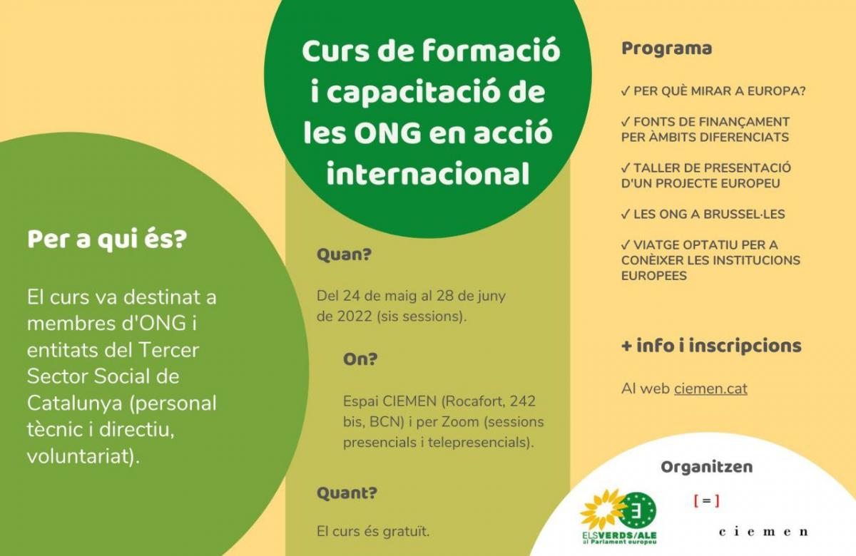 Formació i capacitació de les ONG en acció internacional